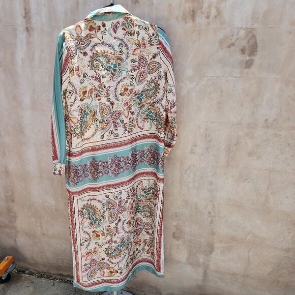 Zara printed shirt dress - Picture 3 of 5